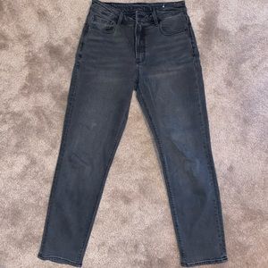 American Eagle Grey straight leg Jeans W size 6